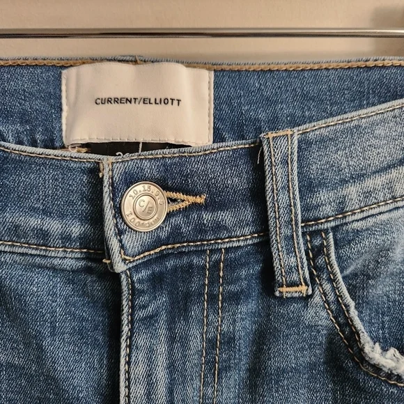 CURRENT/ELLIOTT | Jeans distressed blue sz 26 - Picture 4 of 8
